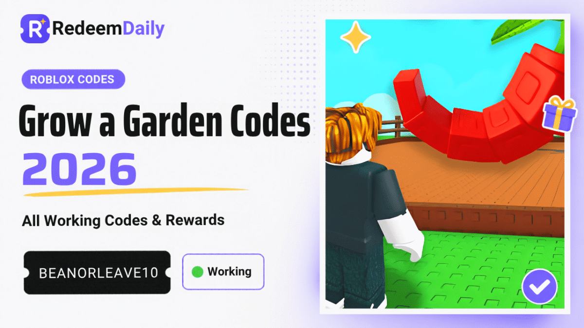 Grow a Garden Codes (2026): All Working Codes & Rewards