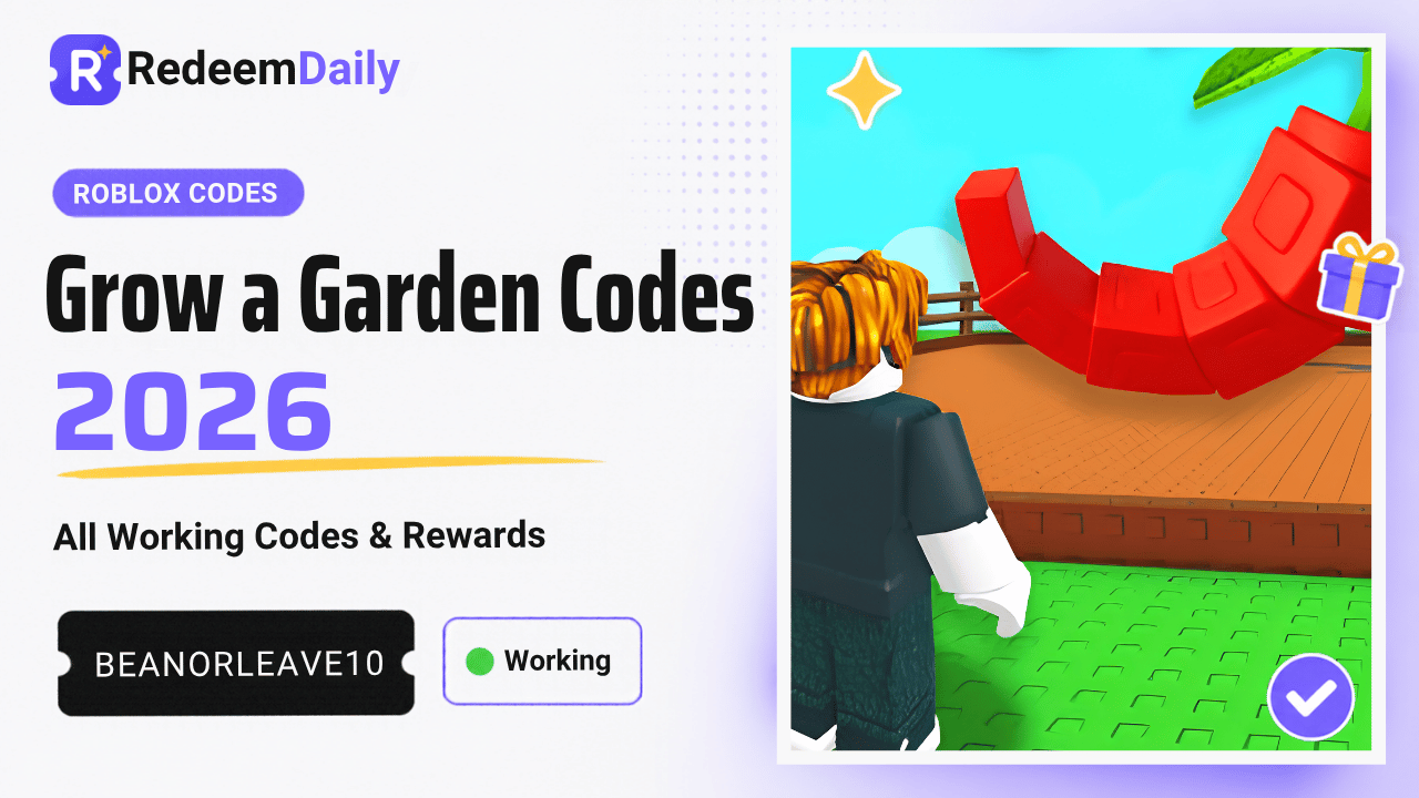 Grow a Garden Codes (2026): All Working Codes & Rewards